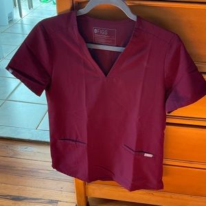 Burgundy casma top